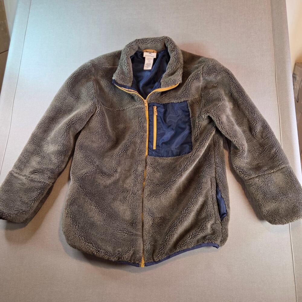 Tommy Bahama Girls XXL (16) Fleece Jacket – Green Blue Yellow, Full Zip